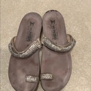 Chic bedazzled walking sandals